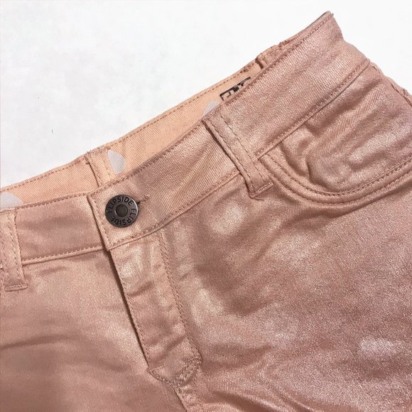 Flip Side Reversible Shorts Peachy Pink with Heart - Picture 7 of 8